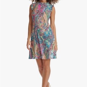 Tommy Hilfiger Multicolor Paisley Mini Dress